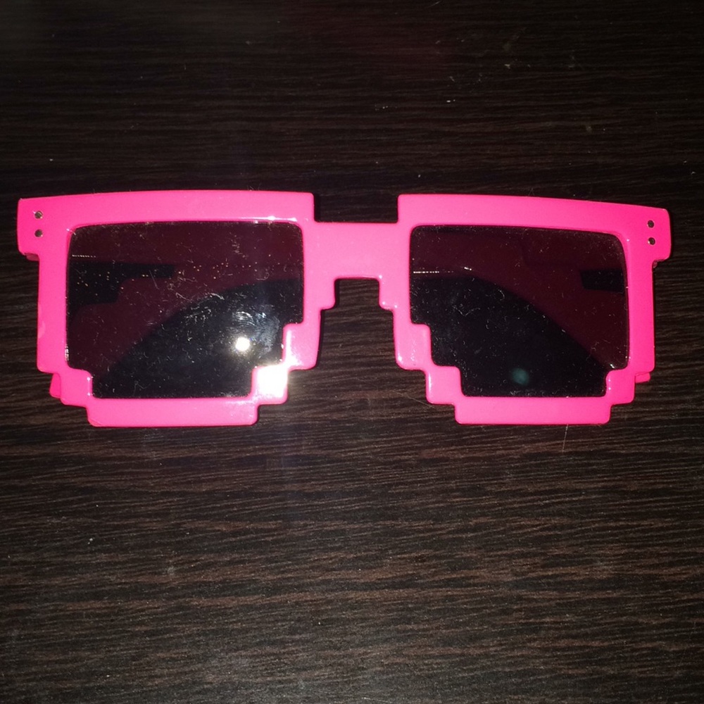 Brand new pink pixel sunglasses